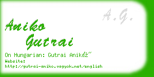 aniko gutrai business card